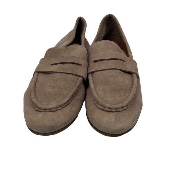 H&M Brown Suede Slip On Flat Loafer Size 37 Women's - Picture 3 of 9